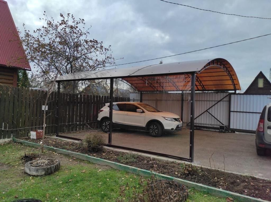 Прозрачные шторы ПВХ для навеса под автомобиль в Ивантеевке